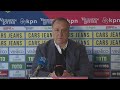 Advocaat over toekomst bij Feyenoord: 'Als ik ze niet meer kan raken is het een makkelijke keuze'