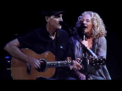James Taylor and Carole King sing You Can Close Your Eyes