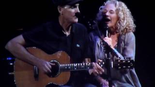 James Taylor and Carole King sing You Can Close Your Eyes