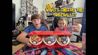 Our first set of Pokeballs to unbox. 9 packs, what's inside?
