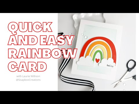 Quick and Easy Rainbow Card!