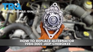 How To Replace Alternator 1984-2001 Jeep Cherokee