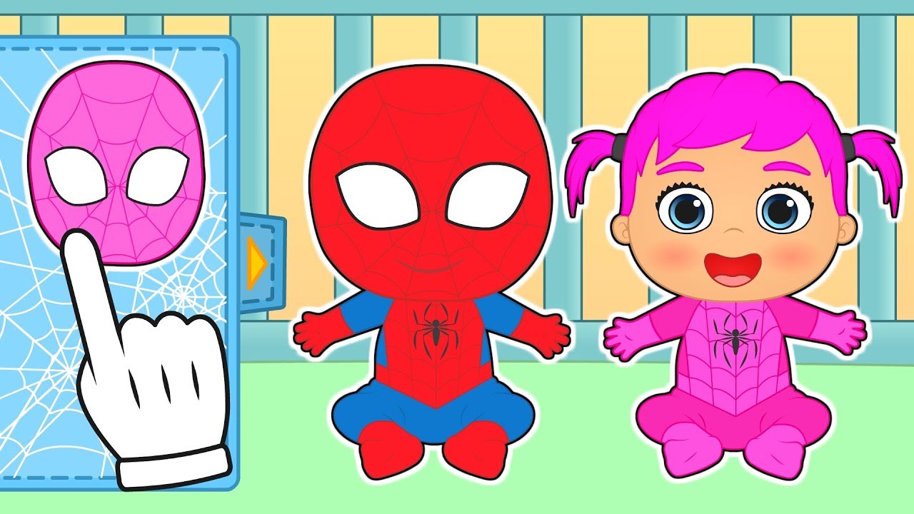 👶 BEBÉS ALEX Y LILY 👶 Disfraz de hombre araña y superheroina | Gameplay con Superheroes