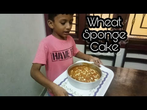 Wheat Sponge Cake - Healthy - Vegetarian - EggLess Cake - 4 Main Ingredients Only - கோதுமை மாவு கேக்