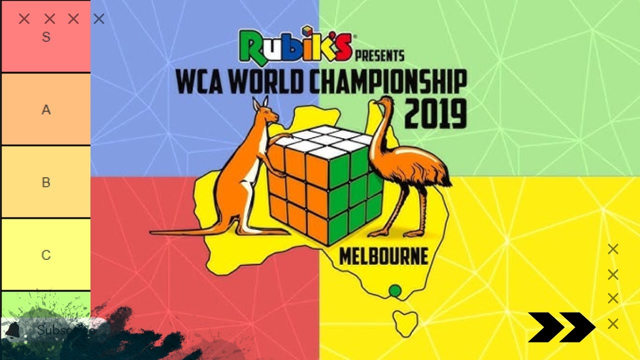 Ranking WCA Events 2019 Tier List Maker