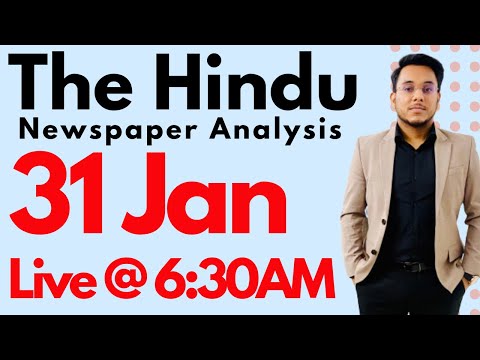 The Hindu Newspaper Analysis | Current Affairs for UPSC CSE | 31January 2022  #thehinduanalysis