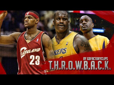 Shaquille O'Neal & Gary Payton vs Lebron James Battle Highlights 2004.02.04 Lakers at Cavaliers