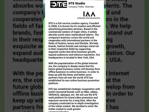 DTE creative agency introduction short video