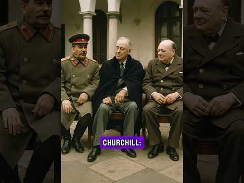 Konferencja Jałtańska. #kawał #papierośnica #Roosvelt #Churchil #stalin