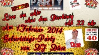 DJ Düse Geburtstags-Werbung