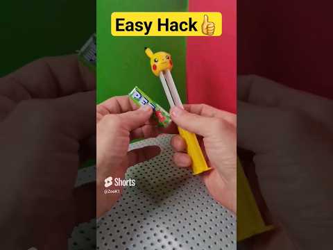 Easy Hack To Reload Pez Dispenser🔥.. #shortsfeed #shortsyoutube #hack #pez #shorts #pokemon