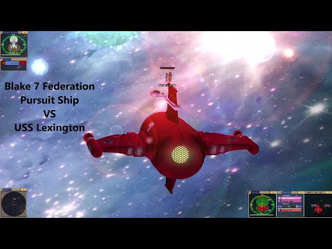 Blake 7 Pursuit Ship VS USS Lexington | Part 2 Tomorrow | Star Trek Bridge Commander Battle |