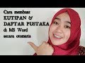 Delsika: #1 Cara Membuat Kutipan dan Daftar Pustaka di Ms Word secara Otomatis Delsika: #1 Cara Membuat Kutipan dan Daftar Pustaka di Ms Word secara Otomatis