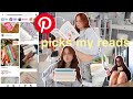 pinterest chooses my reads for a week! 📱🩵