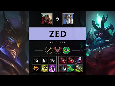 Zed Mid vs Galio - BR Grandmaster Patch 25.09