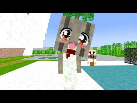 :CHICKEN WING MEME DANCE CUTE GRANNY AND GRANDPA -MINECRAFT ANIMATION