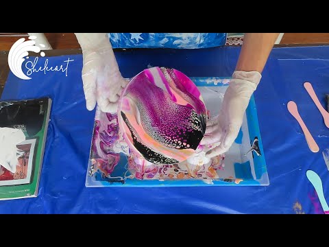 84. Sheleeart - Holy!  New Pseudo Resin Swipe Technique - Hear me talk through the process