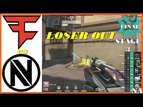 LOSER OUT ! ENVY vs Faze Clan | HIGHLIGHTS |  VCT Stage 3 NA Challengers Playoffs Day 2.