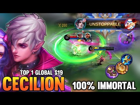100% UNKILLABLE! CECILION BEST BUILD 2021 | TOP 1 GLOBAL CECILION GAMEPLAY | MOBILE LEGENDS✓
