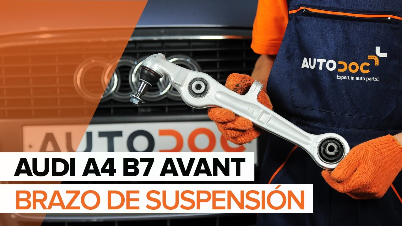 Cómo cambiar: brazo inferior de la parte delantera - Audi A4 B7 Avant | Guía de sustitución