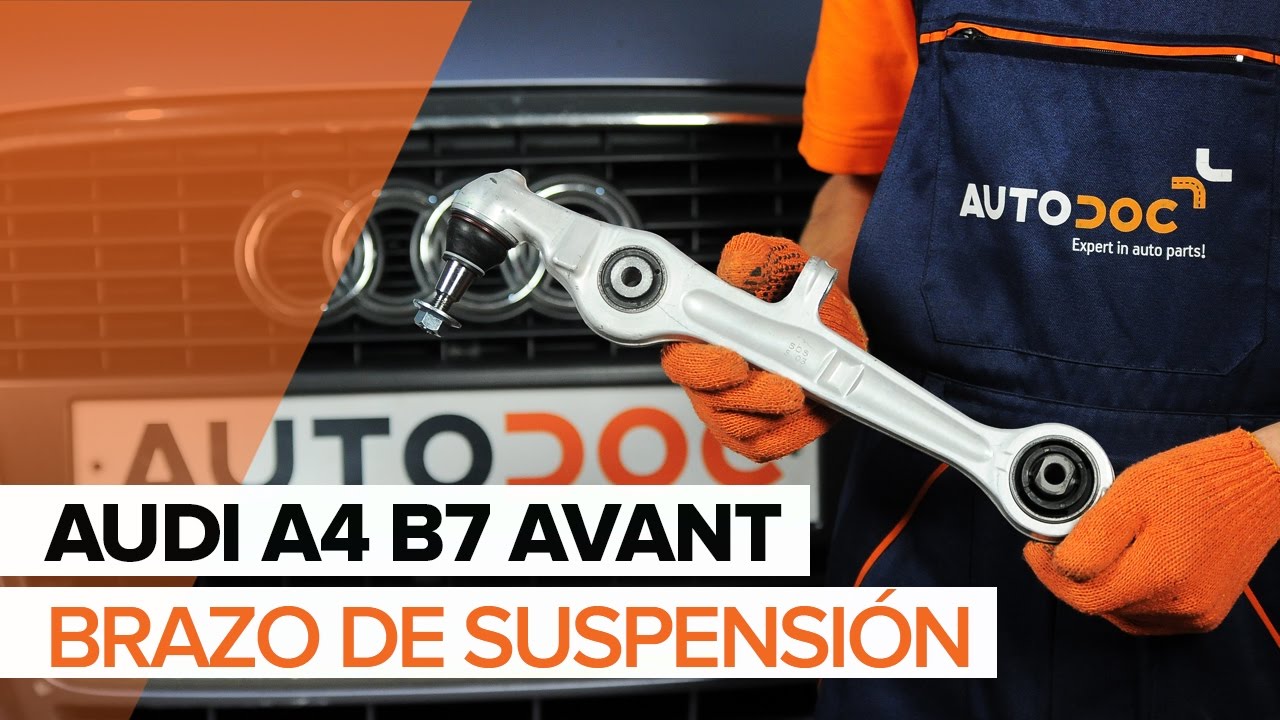 Cómo cambiar: brazo inferior de la parte delantera - Audi A4 B7 Avant | Guía de sustitución