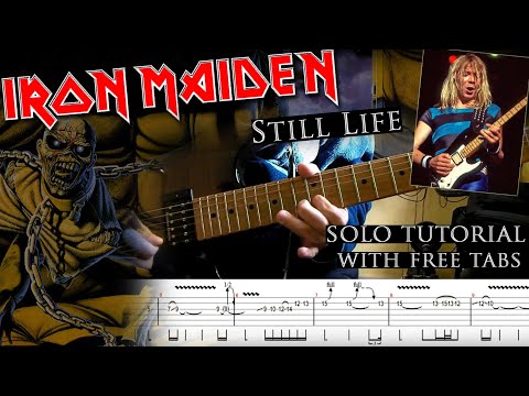 Iron Maiden - Still Life Dave Murray's intro solo lesson (with tablatures and backing tracks)