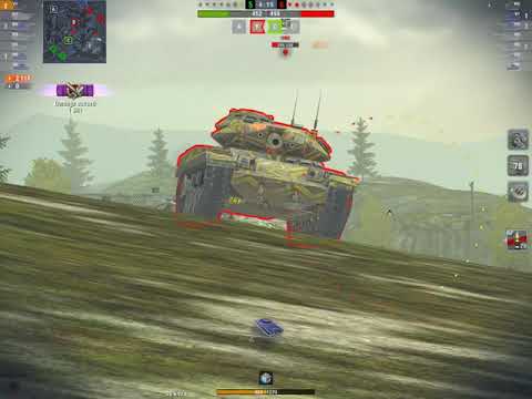 WOT blitz T43 Mastery Ace Tier 7 in Tier 8 battle