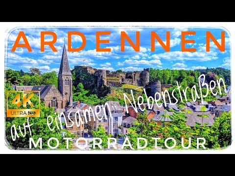Motorradtour auf kleinen schönen einsamen Nebenstraßen der Ardennen