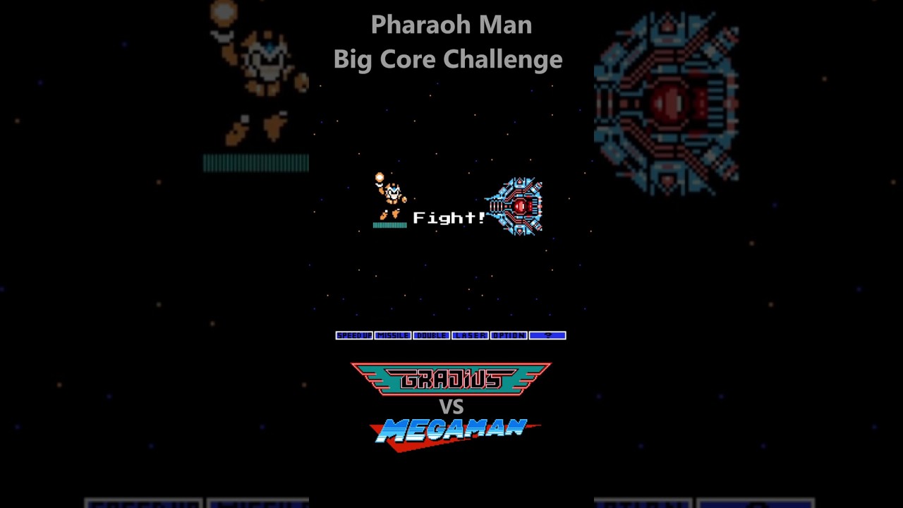 Pharaoh vs Big Core (Gradius) | Mega Man Bosses CPU Battle