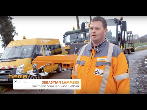 Kehrmaschine für Straßen- und Tiefbau | bema Groby | Dallmann Straßen- und Tiefbau