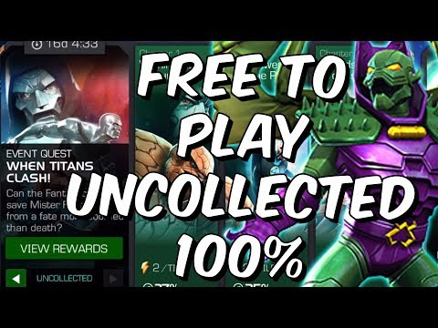 Free To Play Uncollected When Titans Clash 100% Push! - Doom Event - Marvel Contest of Champions