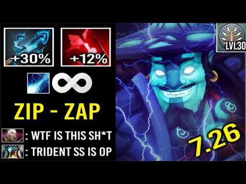 EPIC 42% MANA LOSS Trident Storm Spirit vs Invoker Mid Crazy Comeback Zip Zap + Reg Rune 7.26 Dota 2