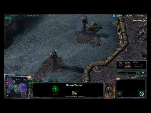 Overlord Generating Creep for Movement and Creep Tumors - StarCraft 2 Strategy from TheUEN.com