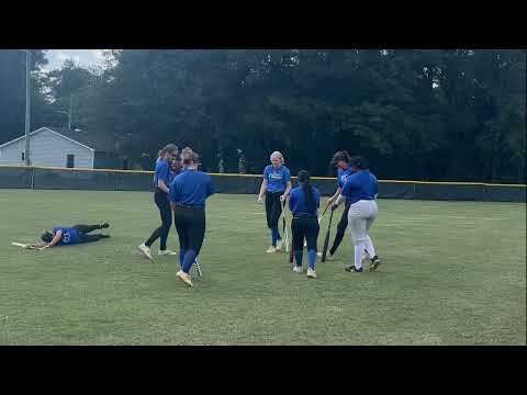 Softball Team Bat Catch
