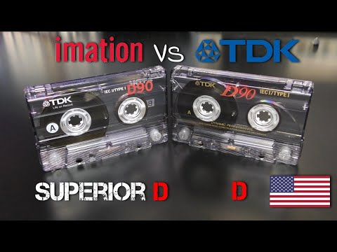 The Last TDK D with Japanesse Tape Vs The Imation Superior D With Korean Tape  - Type 1 Cassettes