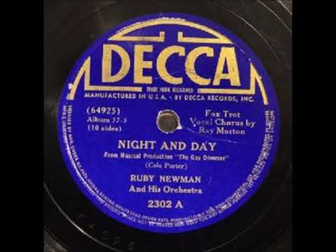 Ray Morton with Ruby Newman and His Orchestra – Night and Day, 1939.