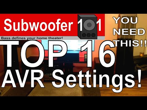 MY TOP 16 AVR and AUDIO SETTINGS! (Denon, Marantz, Sony, Onkyo, etc..)