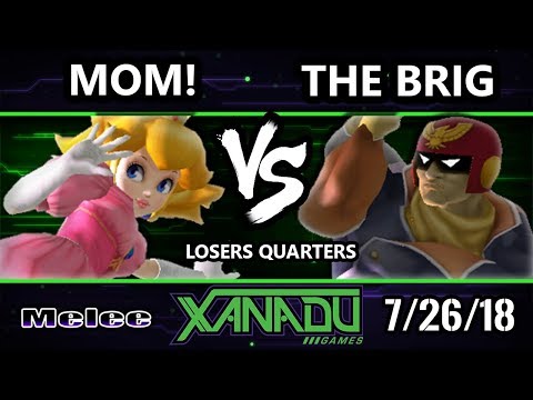 S@X 260 SSBM - MOM! (Peach) Vs. The Brig (Captain Falcon) - Smash Melee Losers Quarters