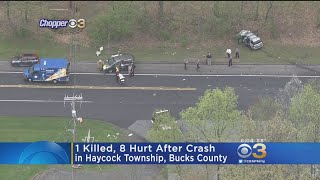1 Killed, 8 Hurt After Crash In Quakertown
