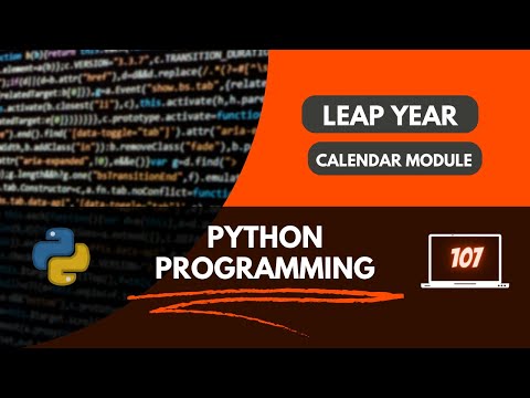 Python Use The Calendar Module To Check Leap Years Programming Coding Python