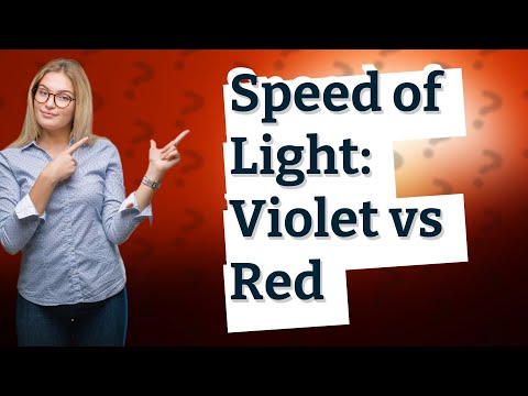 Is violet the slower than red light?