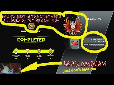 HOW TO BEAT SUPER GORE NEST MASTER LEVEL ON NIGHTMARE,ULTRA NIGHTMARE,EXTRA LIFE MODE NIGHTMARE PS4