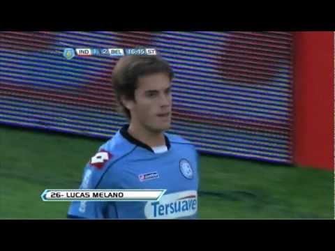 Gol de Melano. Independiente 1 - Belgrano 2. Torneo Inicial 2012. Fecha 15. Fútbol Para Todos
