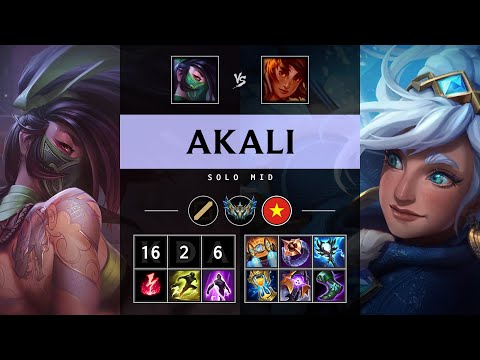 Akali Mid vs Taliyah - VN Challenger Patch 25.13