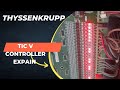 ThyssenKrupp tic v Elevators controller system wiring and Setup terminals connection field wiring