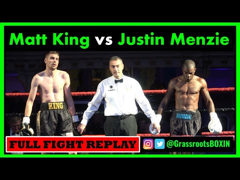Matt King vs Justin Menzie - FULL FIGHT - Steve Bendall Promotions [22/10/2022]