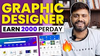 घर बैठे Student Graphic Design से 40k To 50k Earn करे  || How To Earn Money As a Graphic Designer