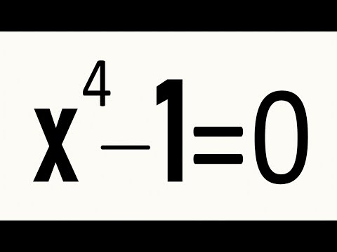 ECUACIÓN DE 4 GRADO SATISFACTORIA, X⁴-1=0