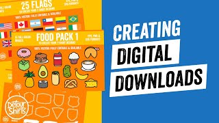 How to Create Digital Downloads for Etsy or Shopify | Make SVG, EPS, DXF, PNG Files that SELL