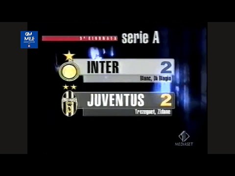 2000-01 (9^ - 03-12-2000) INTER-Juventus 2-2 [Trezeguet,Zidane,Blanc,Aut.Zidane] Controcampo Italia1